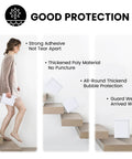 White Bubble Mailers 6x10 Inch Outer, 6x9 Inch Inner, Self Seal Padded Mailing Envelopes, 100 Pack for Jewelry, Makeup, Small Items, Opaque, Durable, Great for Small Biz shown with strong protection features.
