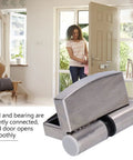 Rock Solid Gravity Hinges For Left Hand Interior Doors Self Closing Hydraulic Hardware featuring ball bearing and heavy duty stainless steel.