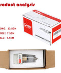 Box and contents of 1/4 Inch NPT Air Dryer And Water Separator For Your Compressor With Manual Drain 5 Micron Brass Filter Element Poly Bowl AF2000-02 0 To 150 Psi 20 CFM At 90 Psi shown.