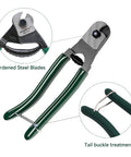 Cutter included with One Eighth Inch Stainless Steel Cable With Cutter, 7x7 Strands Construction, T316 Stainless