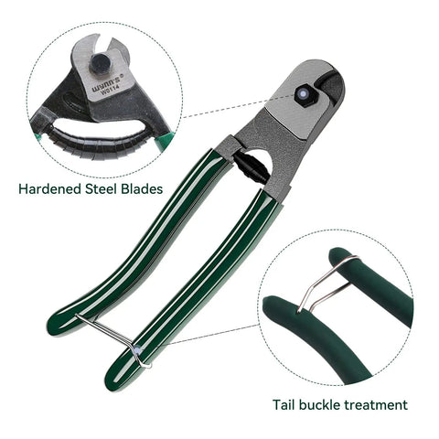 Cutter included with One Eighth Inch Stainless Steel Cable With Cutter, 7x7 Strands Construction, T316 Stainless