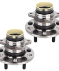 Set Of 2 Rear Wheel Bearing Hub Assemblies With ABS For Hyundai Azera Sonata Tucson Sportage And Kia Cadenza Optima Rondo, 5 Lug