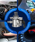 Illustration showing Buick Lacrosse 2010-2016 high pressure fuel pump drop in direct replacement with 2.4L engine compatibility