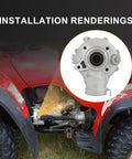 Rear Differential Assembly For Honda TRX420 Rancher And TRX500 Foreman 2014 2015 2016 Beefed Up Final Drive Gearbox installation