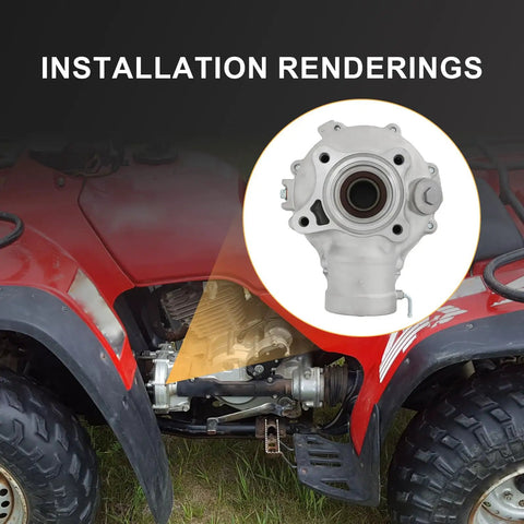 Rear Differential Assembly For Honda TRX420 Rancher And TRX500 Foreman 2014 2015 2016 Beefed Up Final Drive Gearbox installation
