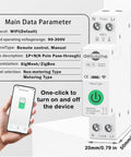 Heavy Duty Smart WiFi Circuit Breaker With Slick App Command And Easy Peasy Setup offers load protection with specifications and mobile control.