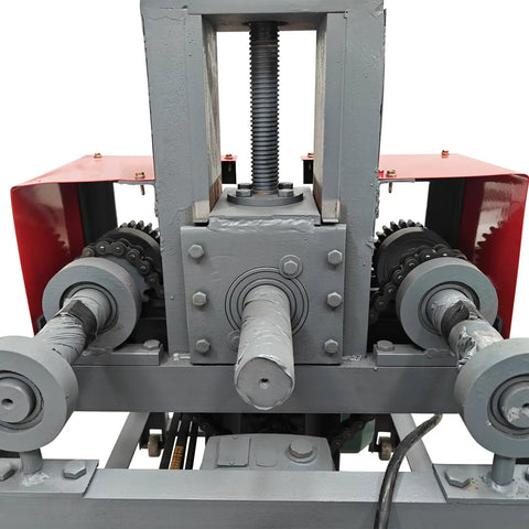 Dinenovate 2.2Kw Electric Pipe Bender Machine For Square And Round Tubing Cold Bending Tool showing detailed mechanism and steel construction.