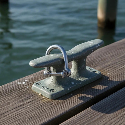 Marine Grade Twist Shackle 316 Stainless Steel Rigging Connector For Boat Mooring And Sailing Hardware With Corrosion Resistant Locking Pin Durable Saltwater Marine Gear on dock cleat
