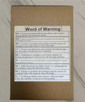 Warning label on packaging for Industrial Grade Mini Bench Drill Press With Precision Variable Speed Control, various languages.