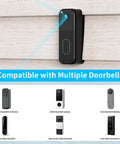 Vinyl Siding Mount For All New 2nd Gen Video Doorbell Camera, Adjustable Corner Wedge Kit For 4 Inch Standard Vinyl Siding, black