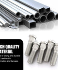 5 Piece Wheel Stud Repair Set, Tough As Nails Steel Lug Bolts, M12x1.5 Threads With 1.8 Inch Length, detailed steel bolts.