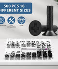 All Purpose Pro Grade 500 Piece Screw Kit With M1.2 M1.4 M2.0 Small Screws for Laptop PC Motherboard SSD and Glasses