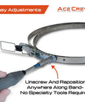Heavy Duty Dust Collector Band Clamp Universal Adjustable Hose Strap Fits 11 Half To 24 Half Inch with easy adjustment feature.