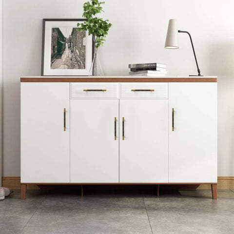 White cabinet with 5 Pack Matte Coffee Bronze Solid Brass Cabinet Handles For Kitchen Drawers And Cupboards 4.33 Inch Length