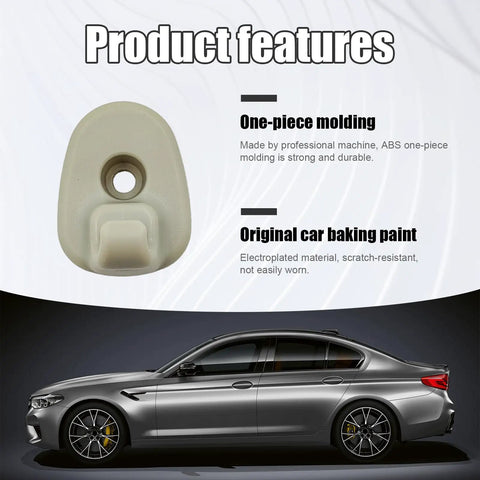 2 Pack Car Sun Visor Clips Replacement For Jeep Liberty 2005 To 2012 And Jeep Nitro 2008 To 2012 Auto Interior Sun Visor Support Clip Retainer OEM Numbers 1AR26BD1AA And 1AR26DW1AA in one-piece ABS with car baking paint, product features display