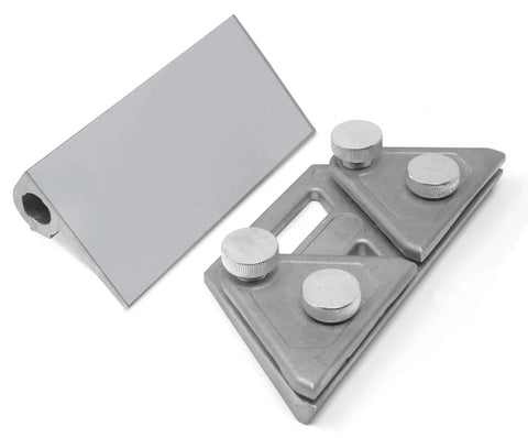Blade Revival All In One Sharpening Accessory Kit With Long Knife Jig, Short Knife Jig, Axe Jig, And Scissors Jig parts close-up