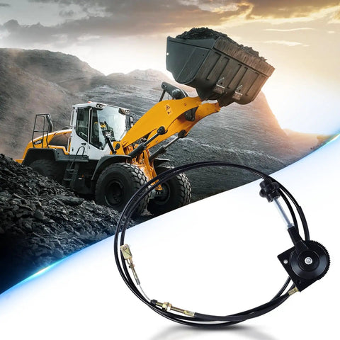 Universal Manual Throttle Cable With Black Knob, Flexible Throttle Wire Replacement for Excavator and Mixer Truck, Durable 2.5m PU Tubing, Easy Install, No Fuss Fit, Smooth Quick Throttle Response