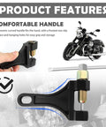 Beefy Heavy Duty Motorcycle Chain Breaker Tool For 530 528 525 520 428 420 Chains with ergonomic handle and motorcycle use.