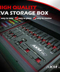 Three Eighth Inch Drive Universal Impact Socket Set With 17 Pieces Deep Swivel Wobble Sockets in EVA Storage Box.