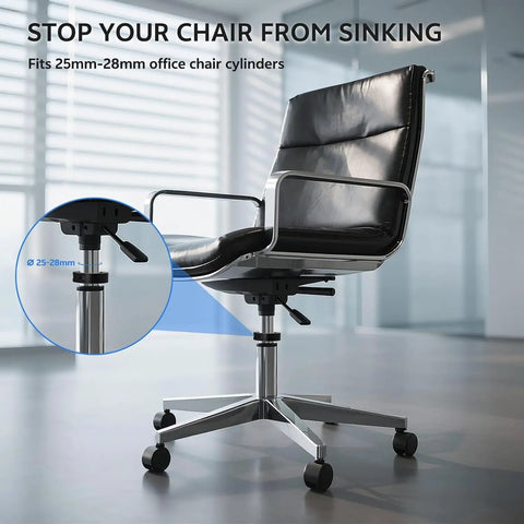 Office Chair Height Adjustment Kit With Split Locking Ring Clamp For Gas Spring 0.98-1.1 Inch Shaft M5 Hex Wrench Included
