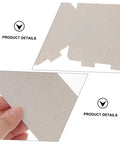 Close-up of beige 12 Pack Mica Sheets For Microwave Oven Heat Resistant Insulation Waveguide Covers Cut To Fit Replacement Plates