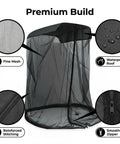 Mosquito Net For Canopy Chair And Patio Swing With Zipper Door Extra Large No-See-Um Breathable Mesh Bug Tent Cover details