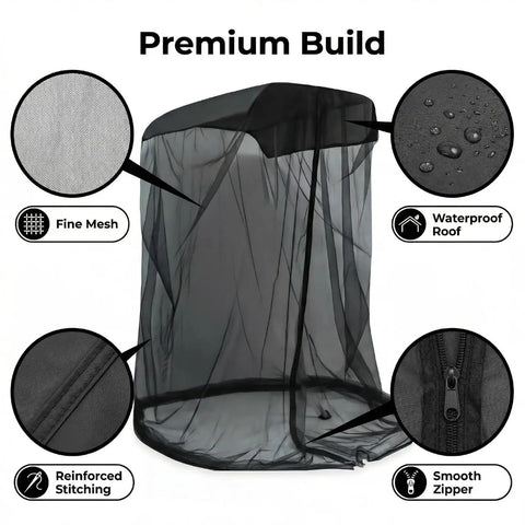 Mosquito Net For Canopy Chair And Patio Swing With Zipper Door Extra Large No-See-Um Breathable Mesh Bug Tent Cover details
