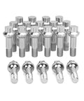High Grade 14X1.5 Thread Wheel Lug Bolts For Mercedes Benz W164 W166 X253 W221 W222 W213 Ml350 Ml500 Glc300 Glk350 Heavy Duty Steel Hella Secure Street Ready Ride Hardware in chrome finish, set of 20.