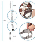 6-Piece Watch Band Link Remover Tool Kit With Spring Bar Tool And Replacement Pins for DIY metal watch band resizing and repairs