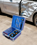 Car Paintless Dent Box Repair Tool With 1380W Induction Heater And Digital Display For Auto Body Restoration next to dented car