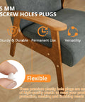5 mm screw holes plugs for chairs, shown with hand holding a plug; emphasizes flexible, durable use for a clean finish.