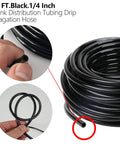 Close-up of 50 Foot Flexible PVC Distribution Tubing For Irrigation Drip System One Quarter Inch Drip Line