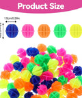 Assorted colors of the Colorful Bike Spoke Beads Kit 144 Pcs Of Glow In The Dark Spoke Lights And Clips Easy Install Bicycle Tire Decorations.