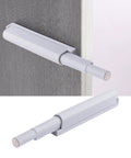 Premium Soft Close Retrofit Kit For Kitchen Cabinets And Bedroom Drawers Using Sturdy Nylon Buffers to show silicone buffer installation on cabinet.