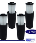 Odor Trapping Vacuum Filter Set 4 Pack Compatible With Dirt Devil UD20120NC UD70161 UD70187 UD70174 UD70355B And More