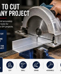 Circular saw cutting 1.5 inch aluminum angle for Two Pack 1.5 Inch By 1.5 Inch Aluminum Angle 6063 T5 Built Tough Precision Extruded Architectural Trim For Corner Guards Edge Protection And Sign Frames DIY Fabrication 48 Inch Long Three Sixteenth Inch Thick Made In USA