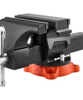 Heavy Duty 8 Inch Bench Vise With 360 Degree Swivel Locking Base And 8 Inch Jaw Opening, 3.7 Inch Throat, Durable Ductile Iron Construction