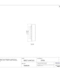 Heavy Duty Tapered Roller Bearing Inner Race Cone Built Right Steel Single Cup Assembly side view showing 1.25in inner diameter and 0.875in width.