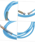 Workhorse High Pressure Steam Tube Replacement Flexible Steam Iron Cleaner Hose With PTFE Material, Blue Hose Details