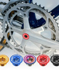 Crank Cover Screw Set M19 For Mountain Bikes Aluminum Alloy Crank Fixing Bolt Arm Screw For Chainring And Crankset