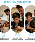 Father and son using Hands On Soldering Practice Kit For A DIY Game Device With Four Classic Style Games Beginner STEM Learning Kit