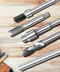 Complete M14x1.25 Thread Repair Kit With 150mm Extension Rod 10 Stainless Steel Inserts for car engines shown on wooden table.