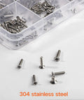 Beefy 960 Piece Laptop Screws Set In 304 Stainless Steel Flat Head Countersunk Machine Screws in open container