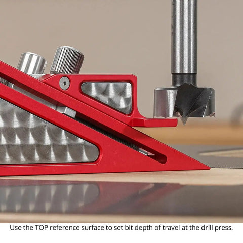 Knockout Adjustable Setup Block For The Weekend Warrior Dial In Router Bits And Saw Blades With Dead On Accuracy And Quick Grip Ergonomic Handles, used for precise bit depth adjustment.