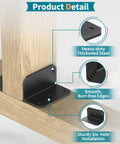 Built To Last Heavy Duty 4 Inch L Bracket Corner Brace 90 Degree Angle Iron Supports For Wood Shelves Black Powder Coat