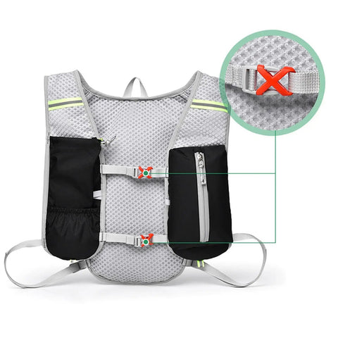 Go To Hydration Backpack For Any Adventure Waterproof Outdoor Pack showing adjustable strap detail and front pockets