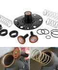 3/4 To 1 Inch Backflow Repair Kit For 975XL 975XL2 Replacement with O-rings, bolts, and springs, shown with installation process.