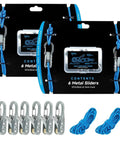 Durable Marine Grade Rope Tensioner With Roller For Easy Secure Tying Six Pack Paracord Adjusters displayed with slider kits