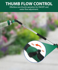 Telescoping Watering Wand For Garden Hose 36 To 54 Inch Adjustable Reach 10 Spray Patterns Heavy Duty Nozzle With Thumb Control