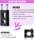 Comparison of durable aluminum Mini Bike Handlebar Risers Beefy 7 By 8 Inch 22mm with standard riser, highlighting durability and waterproof features.